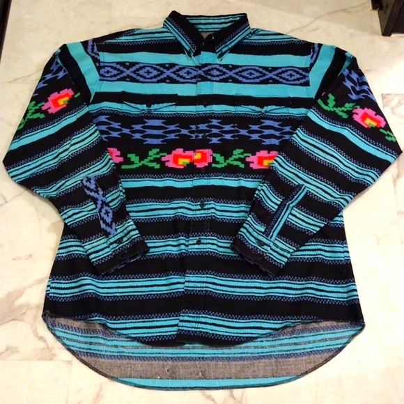 Wrangler Other - Vintage Wrangler Cowboy Cut casual button down shirt.